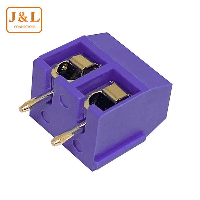 5.0mm间距 紫色 KF301-2P/3P/4P 接线柱 接线端子300V15A
