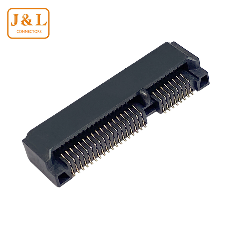 厂家MINIPCI--E连接器52PIN H4.0网卡插槽硬盘PCI-E接口MSATA